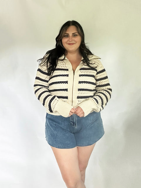 Coastal Zip Up | Ivy&Grove