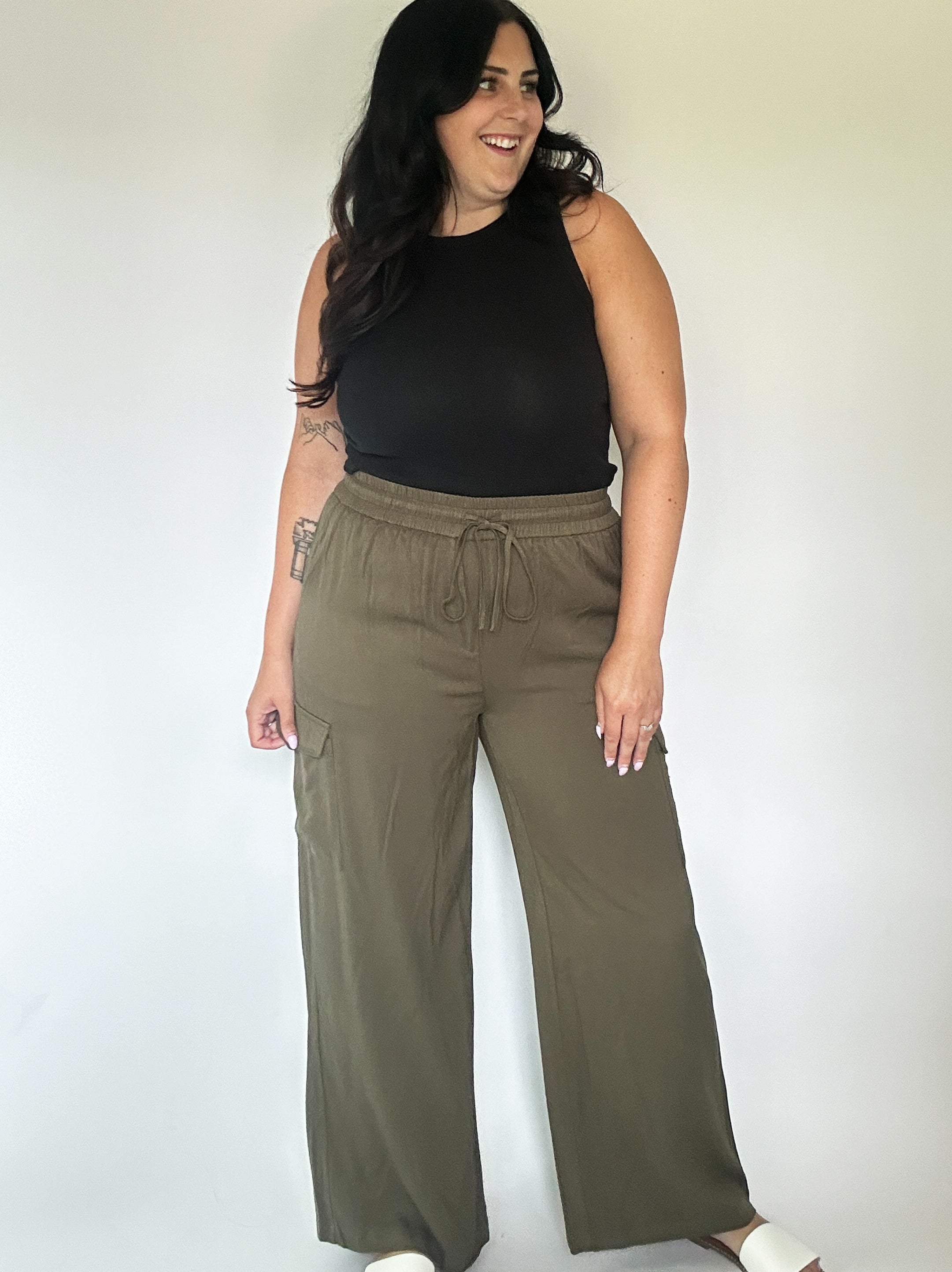 Olive Cargo Pants