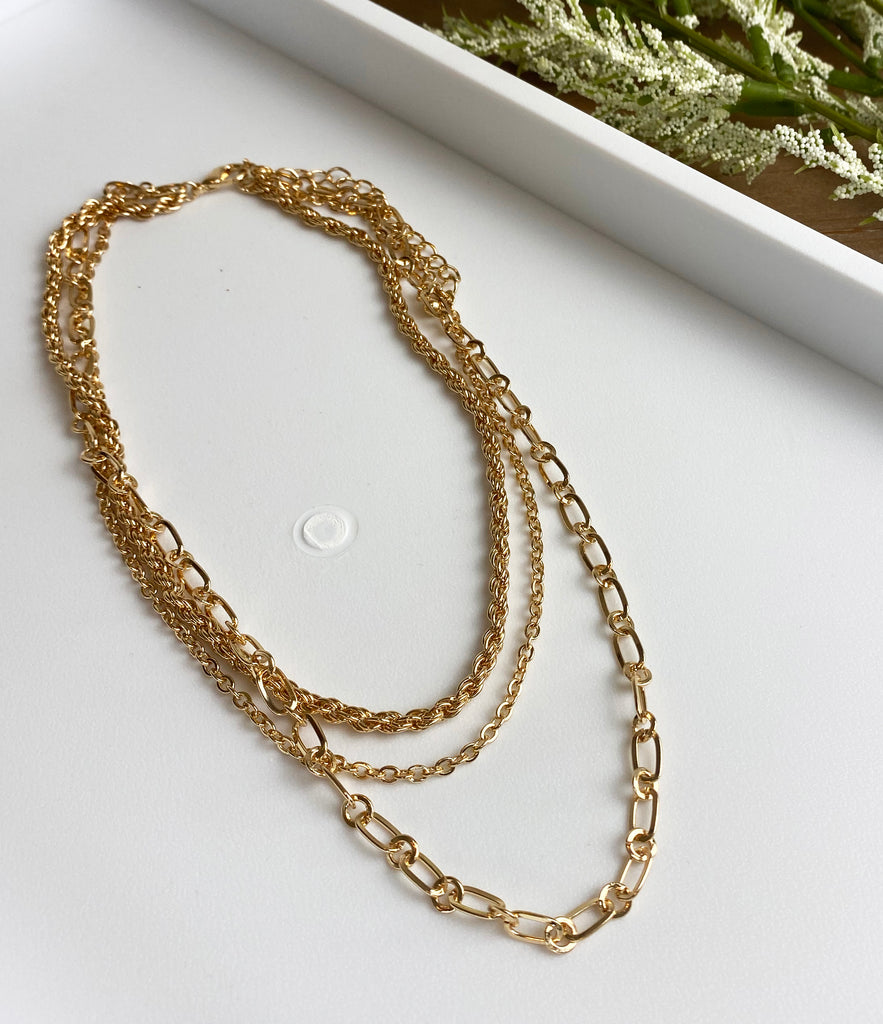 Layered Rope Chain Necklace